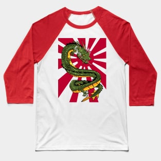 Rising Sun Dragon Baseball T-Shirt